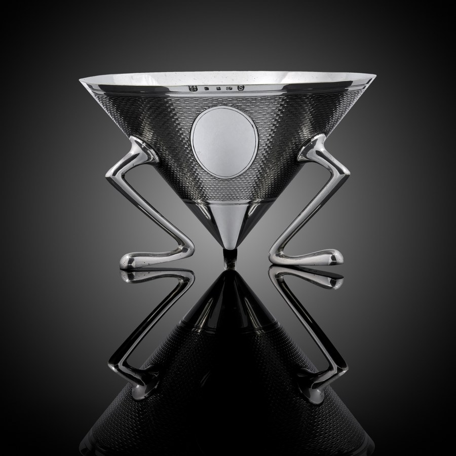 A modernist silver vessel